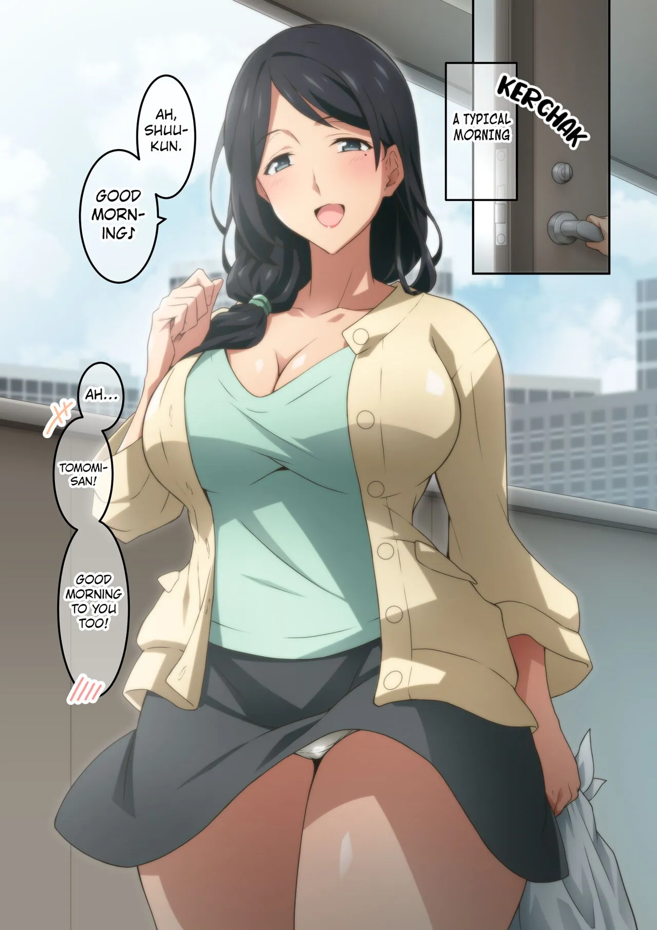 Akogare no Rinjin no Hitozuma ni Jitaku no Toile o Kashitara Orei ga Onara datta