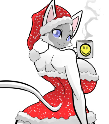 Kitty Under The Mistletoe