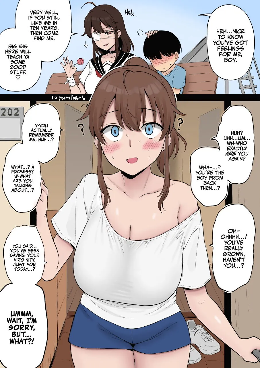 Mukashi Yoku Asonde kureta Kinjo no Kakkoii Onee-san ni 10-nen Mae no Yakusoku o Hatashite morai ni Iku Yatsu - Colorized