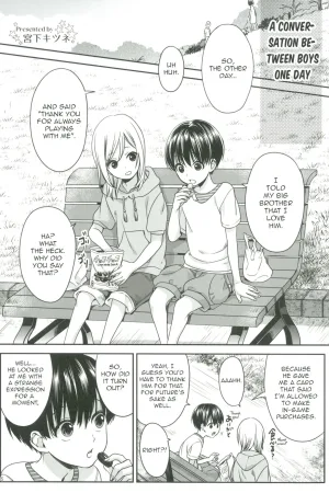 A conversation between boys one day