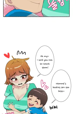a mother's breast-loving child