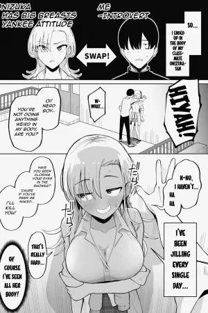 A Story About a Man who Swaps Bodies with a Yankee girl and ends up Having to Satisfy his Old Penis