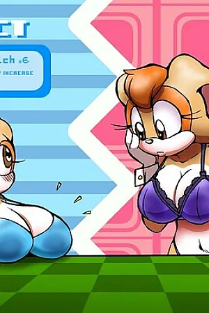 [Abe'sDrawings] Oppai Cream (Sonic the Hedgehog) {Fullcolor+Lineart}