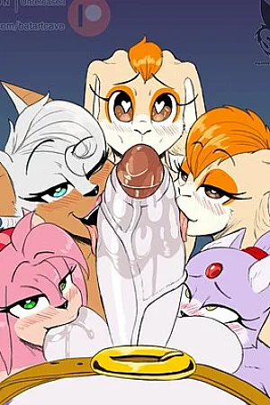 [Batartcave] 5 Sonic gals and one big guy (Sonic the Hedgehog)