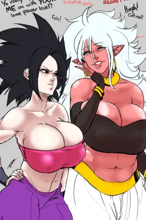 Caulifla And Android 21 Compare Power Levels