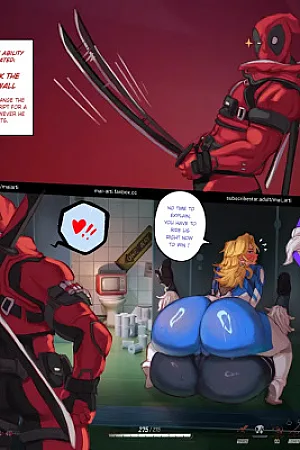 Deadpool Vs Black Cat & Sue Storm