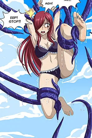Erza's Tentickles Trouble!