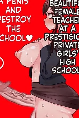 Futanari Teacher at a Girls' School Destroys the Class with Her Cock