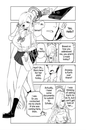 Karin Assisting Sensei and Asuna Delivering a Forgotten Item