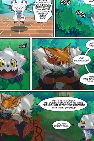 [Kiffy] Gammamon x Meicrackmon: Friends with BENEFITS. (Digimon Ghost Game)