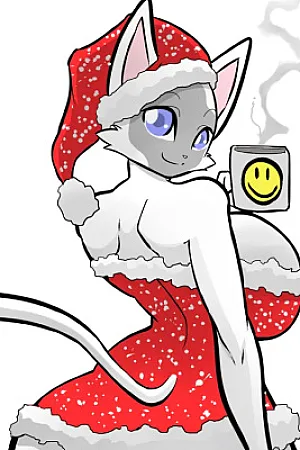 Kitty Under The Mistletoe