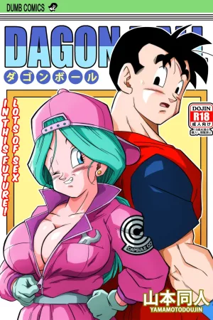 Lots of sex in this Future!! - BULMA and GOHAN - Colorized