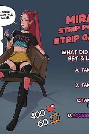Mira's Strip Poker Strip Game
