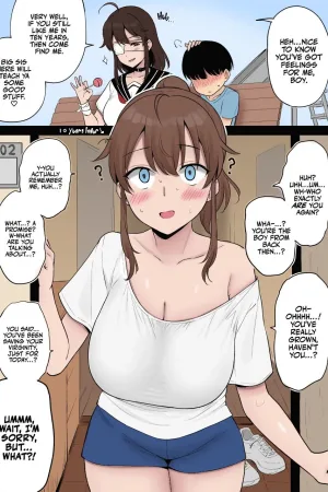 Mukashi Yoku Asonde kureta Kinjo no Kakkoii Onee-san ni 10-nen Mae no Yakusoku o Hatashite morai ni Iku Yatsu - Colorized