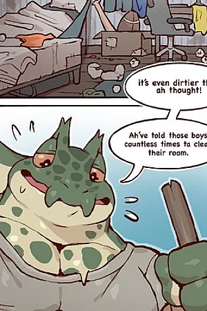 My frog family ocs