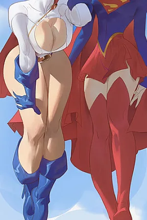 Power Girl & Supergirl Tag-Team!