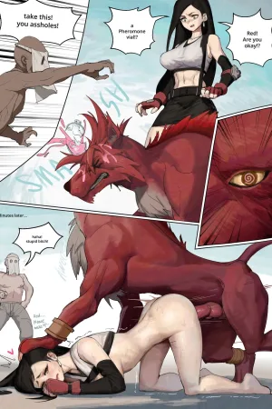 Red takes a pheromone vial