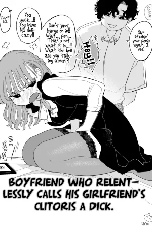 Shitsuyou ni Kanojo no Clitoris o Chinko Yobawari Suru Kareshi